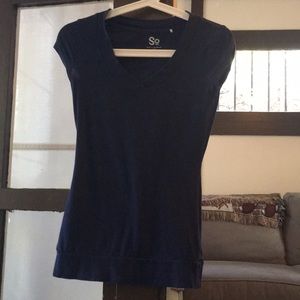 Navy blue v neck